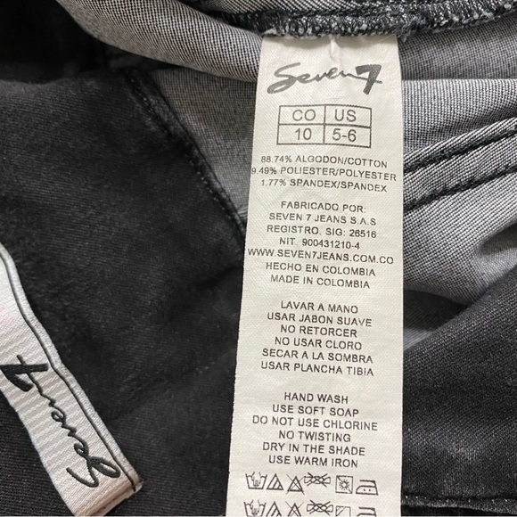 Seven7 black  denim jeans - Picture 9 of 11